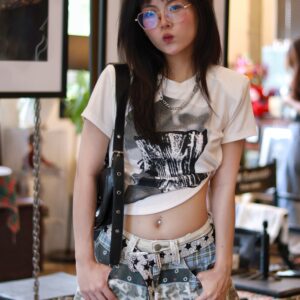 Corset Graphic Baby Tee