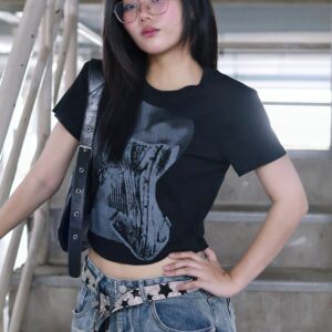 Corset Graphic Baby Tee